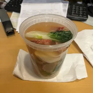 War Wonton soup