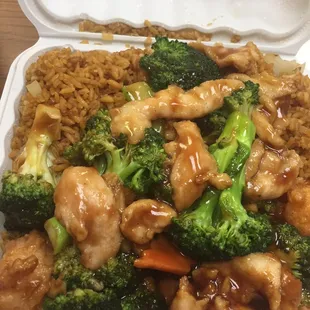 Chicken&amp;Shrimp with Broccoli
