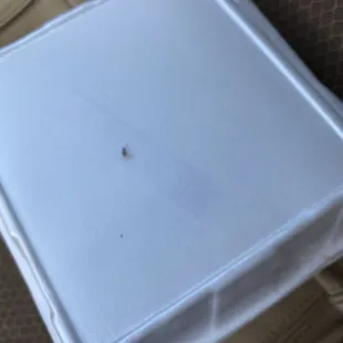 Taped it to the top of the box as proof