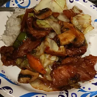 Double cooked pork.