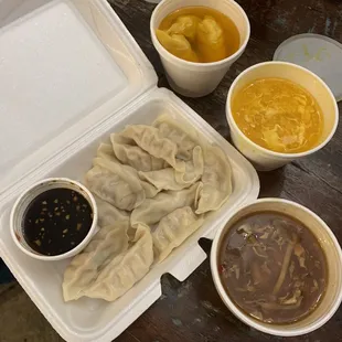 Wonton Soup, Egg Drop Soup, Hot &amp; Sour Soup, Steamed Dumplings