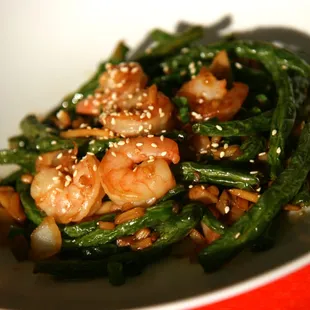 Szechuan String Beans with Shrimp