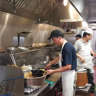 You can watch us prepare your food in our open kitchen. Walk in or delivery.  Hunan Family, Columbia, Maryland