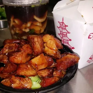 Bourbon Chicken. Great food at Hunan Family, Wilde Lake Village Center, Columbia, MD