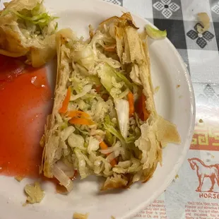 &quot;Pork&quot; egg roll where&apos;s the meat?