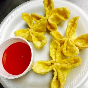 Crab rangoons-- My favorite!