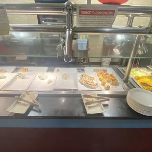 a variety of food items