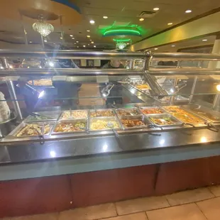 a view of a buffet