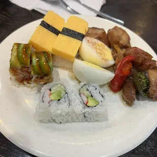 sushi, sashimi, sushi and sashimi, food