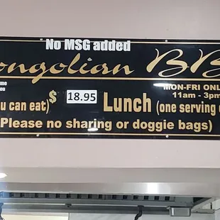 a sign for a restaurant