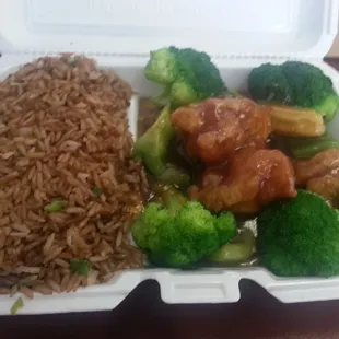General Tso lunch special