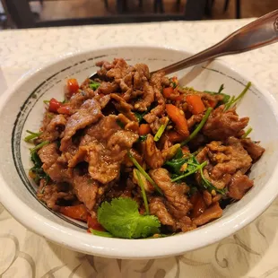 Hunan Style Sauteed Beef