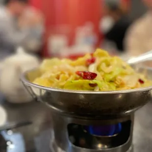 Shredded Cabbages Pork Flaming Pot @lesminaddio