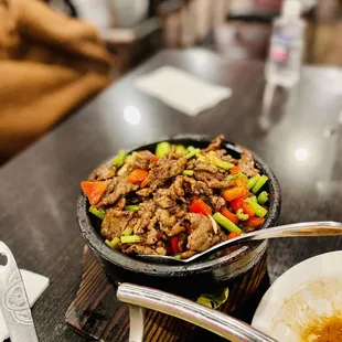 Black pepper beef - so tender and delicious!!