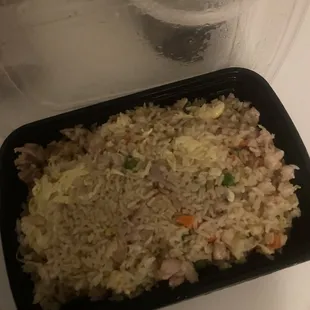 Chicken fried rice to Go.