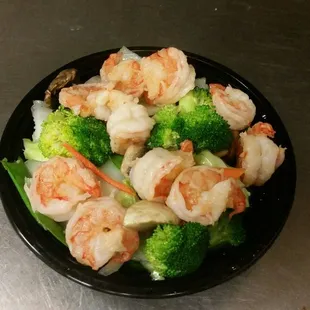 Steam Shrimp with Vegetable