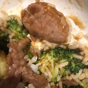 "Beef" with broccoli
