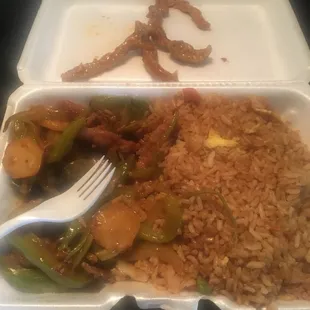 Lunch C29. Hunan Pork Combo Lunch