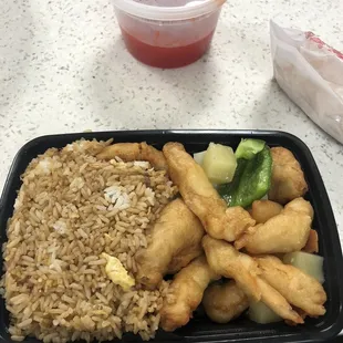 Sweet &amp; Sour Chicken lunch portion