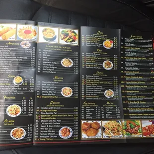 the menu
