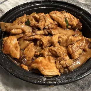 Ginger Chicken - with white meat.
