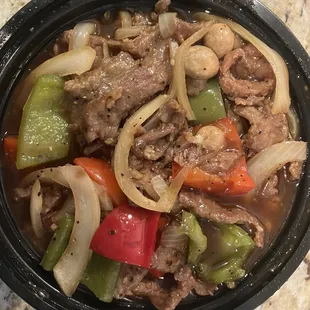 Black pepper beef