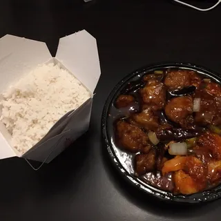Hunan Chicken and Shrimp*