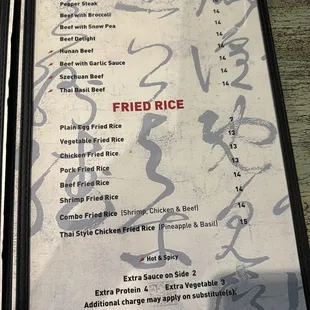 MENU as of January 2024