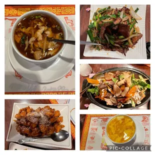 Hot &amp; Sour Soup, Mongolian Beef, Sizzling Combo Platter, Egg Drop Soup? Honey Sesame Chicken (11.9.24)