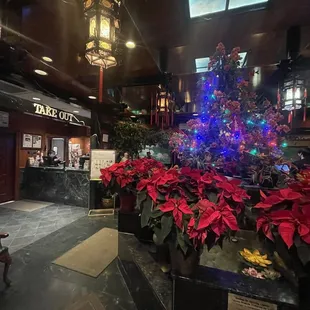 Front entrance with separate place for a take out order