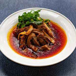 a plate of food on a table