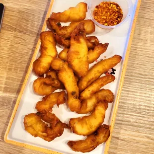 Sezchuan fish - tasty fried junk food - more fried coating than fish though