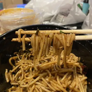 All noodles are short and smushy.