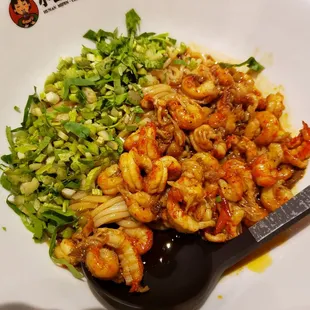 Crawfish rice noodles
