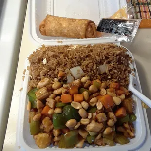 Kung Pao Lunch Special...the goods.