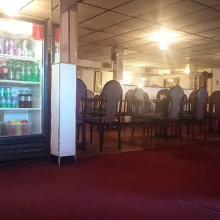 Restaurant interior.