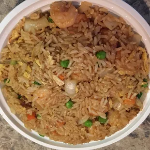 Shrimp fried rice, delish!