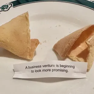 Fortunate Cookie: A business venture is beginning to look more promising.