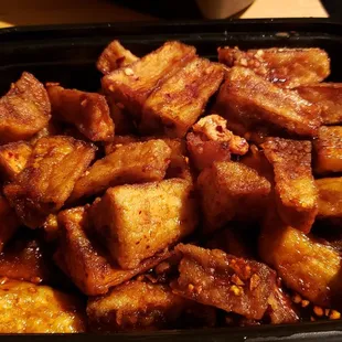 Eggplant with garlic sauce ($13). Super tasty. Basically fried, crispy eggplant in an interesting sauce.
