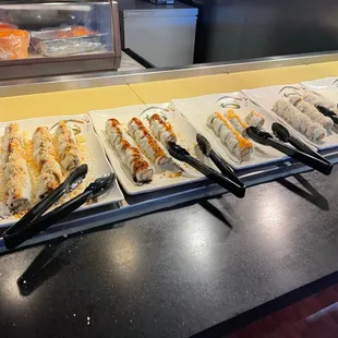 interior, sushi and sashimi