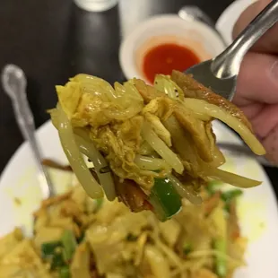Singapore Style Chow Fun with Curry