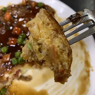 BBQ Pork Egg Foo Yong