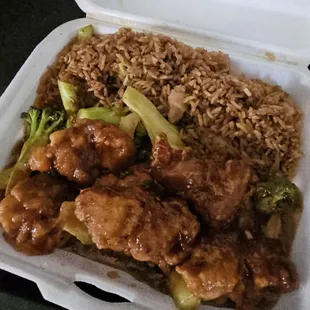 General tso and fried rice