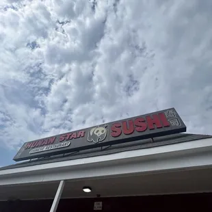 the sign above the restaurant