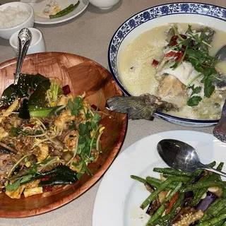 Fish with Pickled Cabbage & Chili