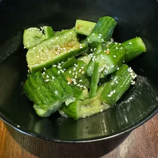 Yummy cucumber salad!