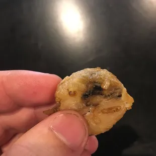 And here's one piece of my black moldy shrimp.