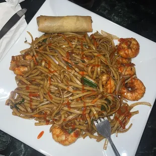 shrimp lo mein