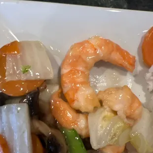 Shrimp and 7. Shrimp with Chinese Vegetables Dinner Special