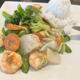 Shrimp with Chinese Vegetables Lunch Special